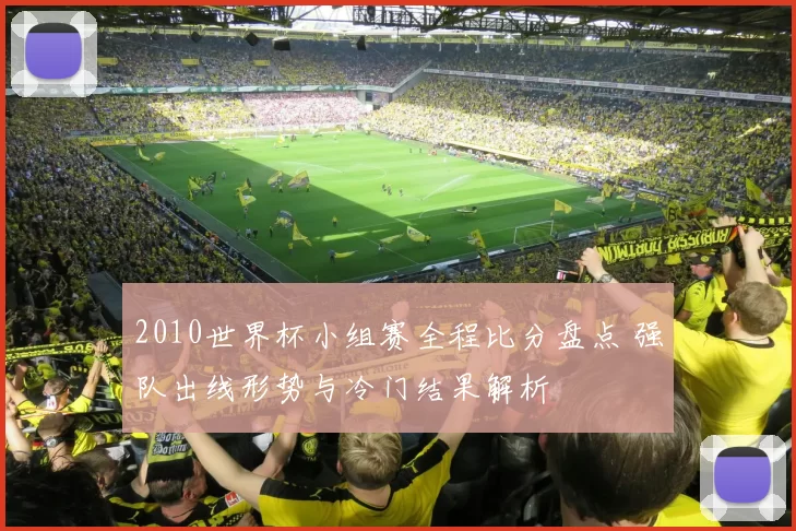 2010世界杯小组赛全程比分盘点 强队出线形势与冷门结果解析